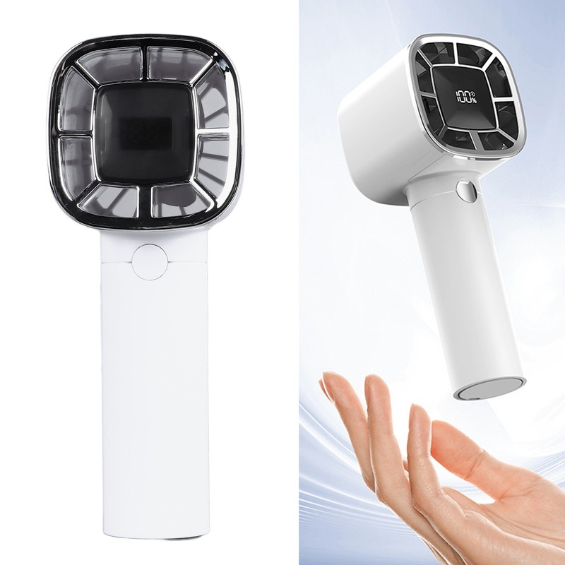Handheld Turbo Fan ABS 3 Speeds USB Rechargeable Mini Portable