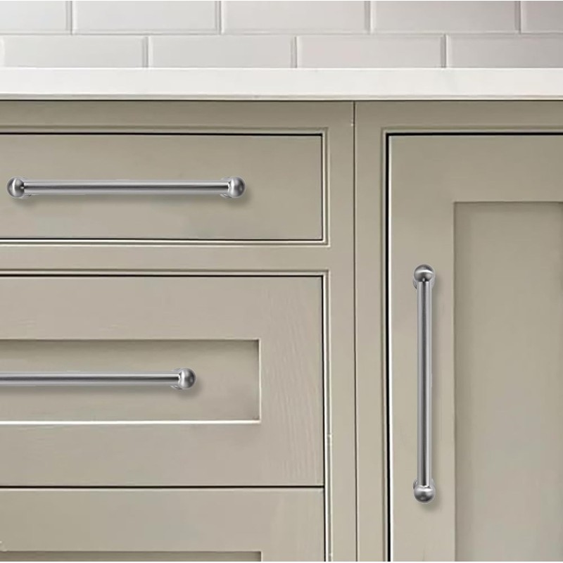 khtumeware 10 Pack 6 Inch Hole Center Brushed Satin Nickel