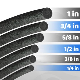 Foam Backer Rod for Gaps Concrete Crack Filler Joints Foam Gap Filler Caulk Saver Backing Rod Concrete Filler Rope (5/8 Inches x 10 Feet)