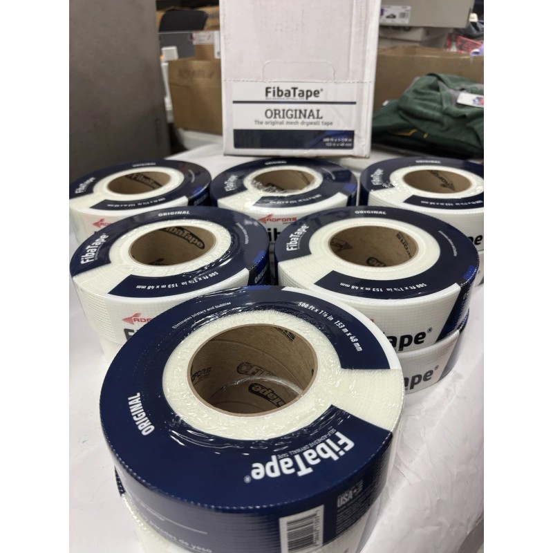 FibaTape 12 Rolls FibaTape Standard White 1-7/8" x 500' Self-Adhesive