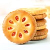 Fruit jam biscuit 8.8oz. Mixed fruit flavored sandwich cookies Separately