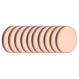 MECCANIXITY 10 Pcs Round Copper Plate, 30mm (1.18") Dia Pure Copper Sheets, 2mm(0.08") T2 Pure Copper Plates for Crafts, DIY, Electrical Repairs, Industrial Use