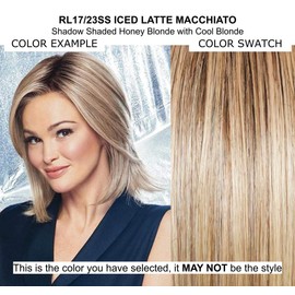 Sparkle Wig Color RL17/23ss Shaded Latte Macciato - Raquel Welch Wigs 3" Short Women's Wigs Short Textured Layers Synthetic Face Neck Memory Cap II Bundle Travel Kit, MaxWigs Hairloss Booklet