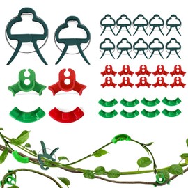 DK177 70 Piece Plant Clips Plant Bender Set, Reusable Plant Clips + Growth Bender Clips + 90 Degree Plant Support Clips, for Gardening Plant, 20 Large & 20 Small Clips Plus 30 Clips