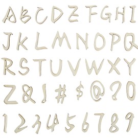 1 Inch Wooden Letters for Crafts, Small Wooden Letters Numbers and Symbol, 7 Styles Unfinished Wooden Product Wood Numbers Letters Alphabet for DIY Homemade Painting Spelling Learning - 168 Pcs