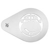 WMF Plantillas Capuccino Monkeyside Set de 2, Acero Inoxidable Pulido,
