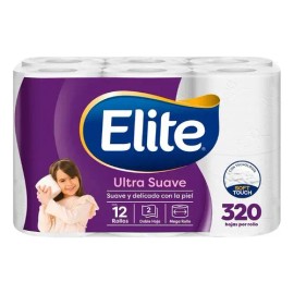 Papel Higiénico Elite Softmax Doble Hoja 12 Rollos