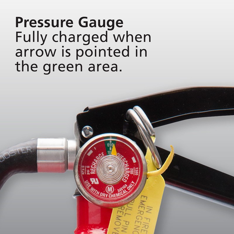 Kidde Pro 210 2A:10-B:C Fire Extinguisher, Rechargeable, Multi-Purpose for Home