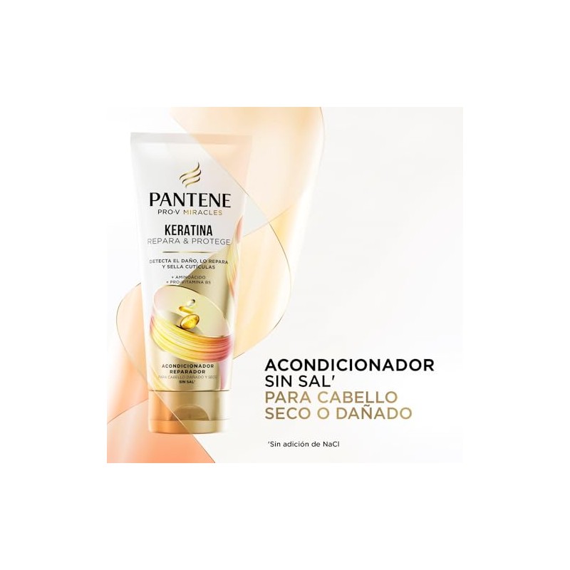 Pantene Acondicionador sin sal' Keratina con Pro Vitamina B5 250
