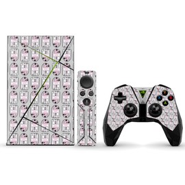 MightySkins Skin Compatible With NVIDIA Shield TV (2017) wrap cover sticker skins Pink Galaxy Bots
