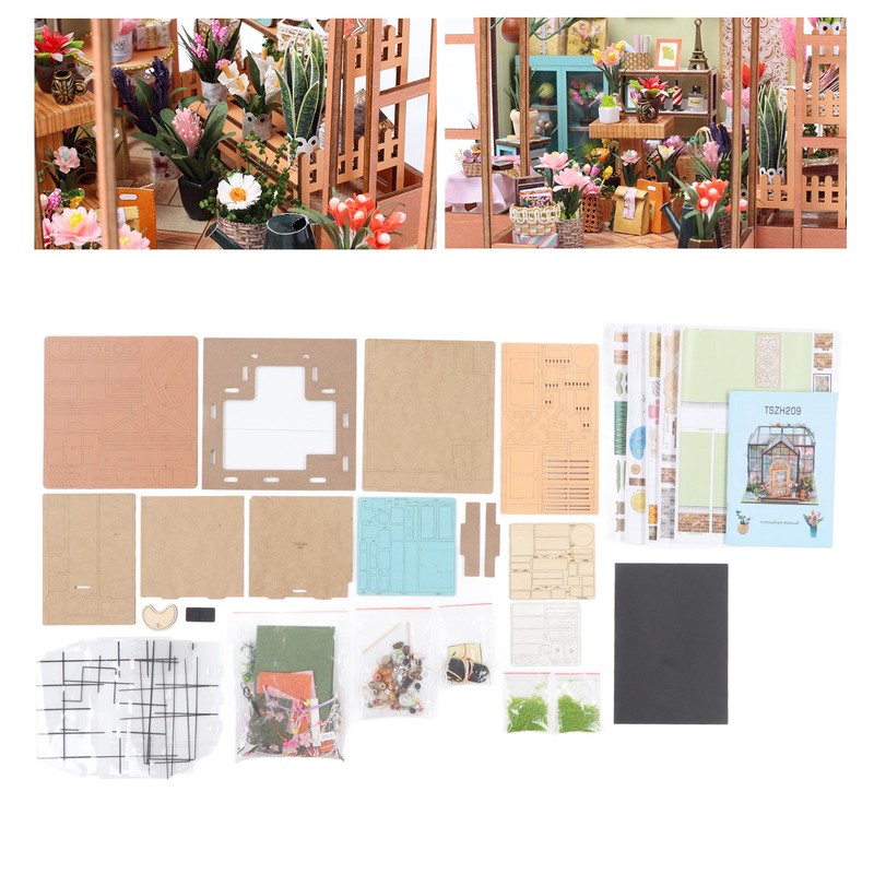 DIY Miniature Dollhouse Kit 1:24 Scale Dollhouse Puzzle Toy for