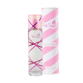Pink Sugar Eau de Toilette Perfume for Women, Floral + Fruity Scent, Notes of Raspberry, Cotton Candy, and Vanilla, Sweet and Sensual Fragrance
