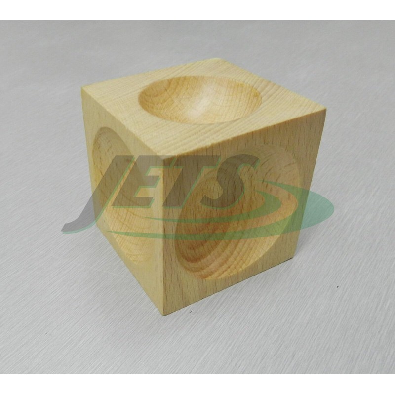 JTS Wood Dapping Block Wooden Doming Cube 2" Square Cube