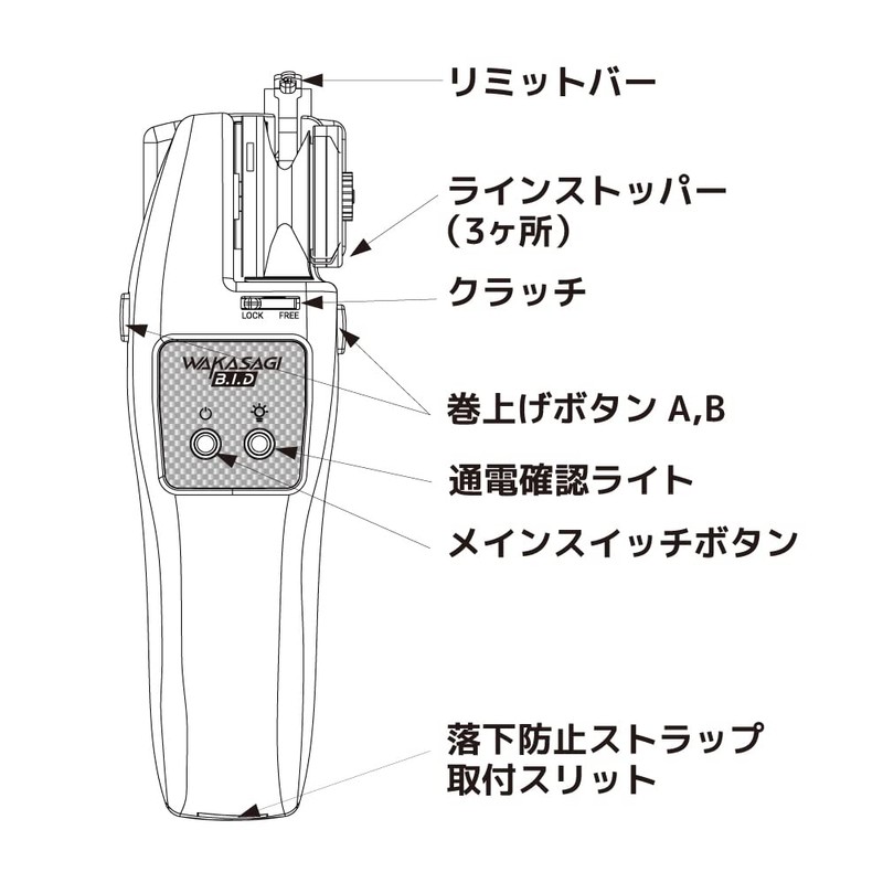 Alpha Tackle Wakasagi B.I.D Electric Reel, Pearl White