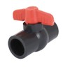 sourcing map 1/4 Turn Water Shut Off PVC Ball Valve