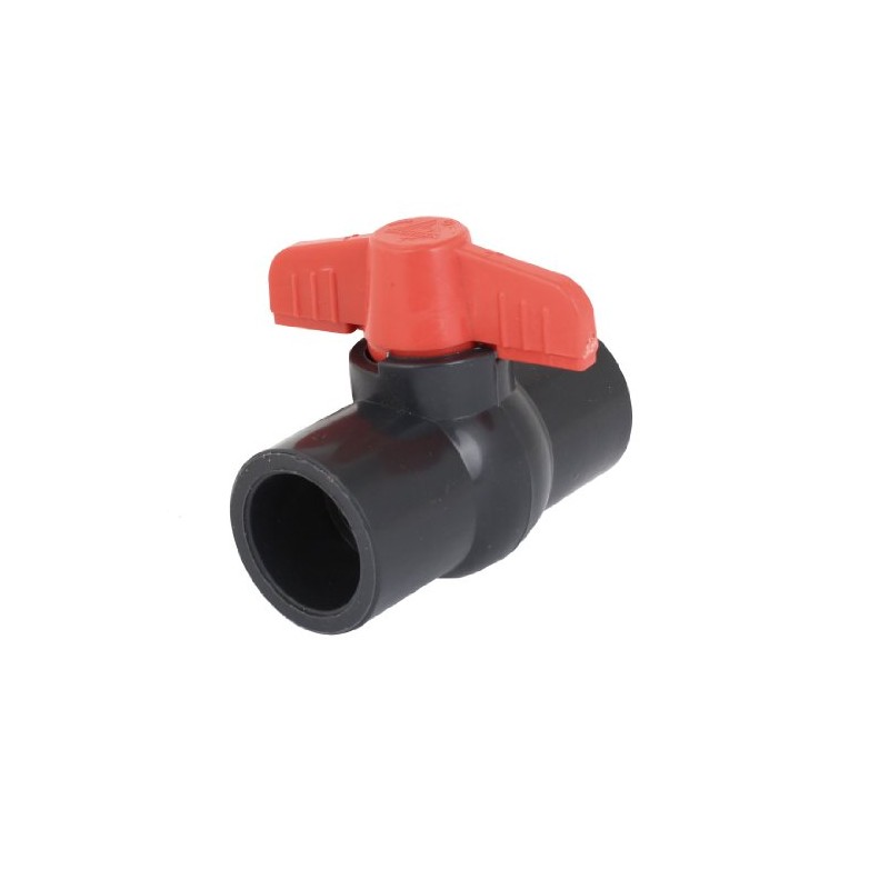 sourcing map 1/4 Turn Water Shut Off PVC Ball Valve