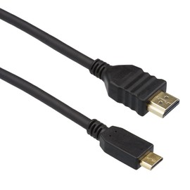 Invero® 1.8M High Speed HDMI to Mini HDMI Cable V1.4a Compatible Full Ultra 4K HD Resolution Supports 3D Ethernet ideal for Tablets Smartphones Camcorders Cameras etc - Black