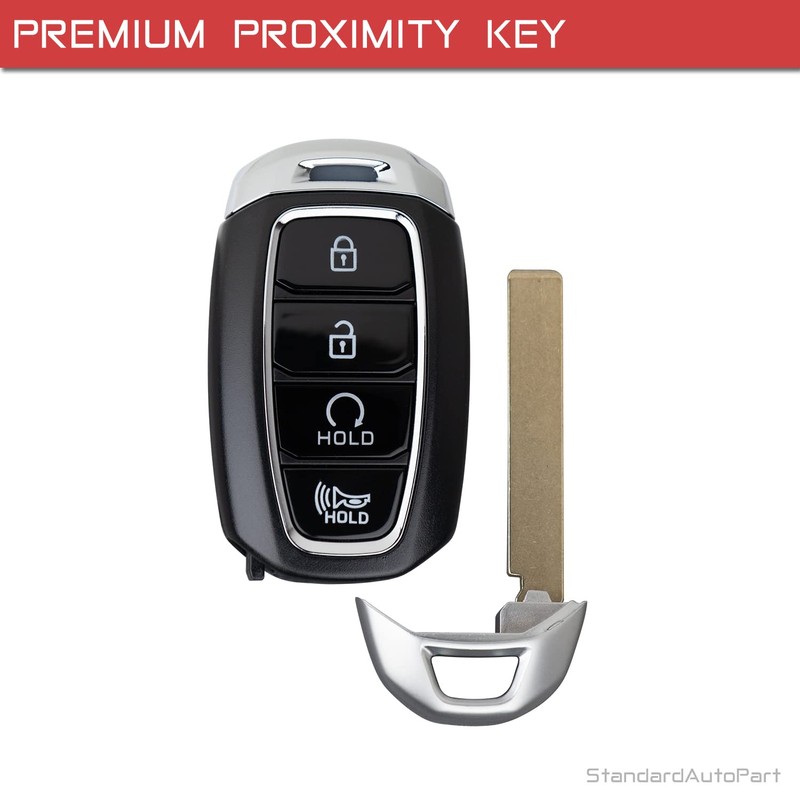 StandardAutoPart 4 Button Proximity Smart Key Compatible with Hyundai Kona