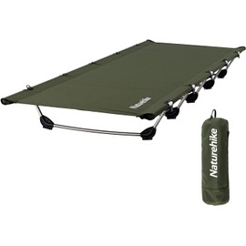 Naturehike GreenWild Camping Cot, Ultralight Folding Backpacking Cot, 60-Second Easy Set-Up, Supports 330lbs, Portable Camping Bed for Adults for Camping Hiking Travel Home