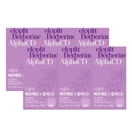 Benefit Fit Berberine Alpha CD Alpha CD 60 tablets / 이롭핏 베르베린 알파시디 알파CD 60정 X 4+2병 (12개월분) SCI급논문고함량황금배합알파CD이너뷰티
