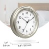 Presentime & Co. 8.5" Modern Farmhouse Essential Wall Clock, Silent