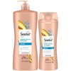Suave Moroccan Oil Infusion Shine Shampoo 2-Size Bundle, Gentle Everyday