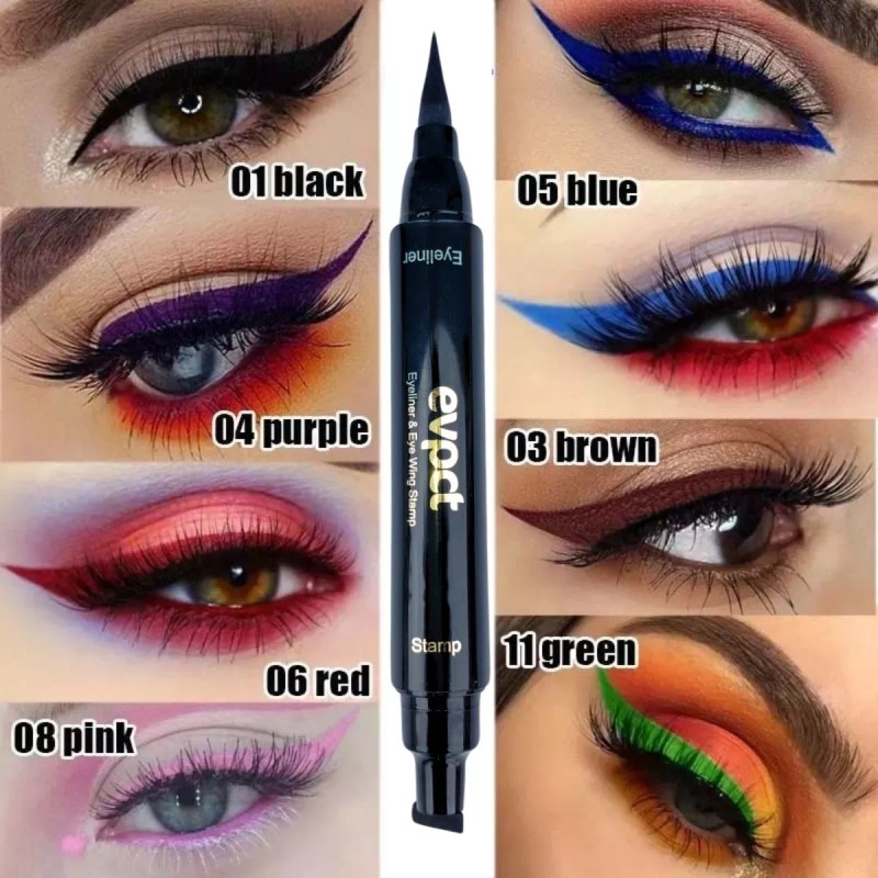 Universo en Linea Delineador Doble Sello De Gato Indeleble Waterproof