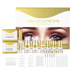 Kit de Pestañas Permanentes, Lash Lifting Kit con Permanente en Frío, Seguro y Rápido, Rizado de Larga Duración de 3 Meses, Imprescindible para el Salón en Casa, Adecuado para Todo Tipo de Pestañas