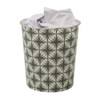 JVL 16-294 Geometric Grey Waste Paper Bin, 27 x 25cm