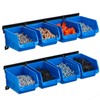 Wallmaster 8-Bin Storage Bins Garage Rack System 2-Tier Orange Tool