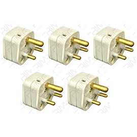 Click PA165 Round Pin Plug - 2 Amp (Pack of 5)