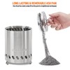 COOZOOM Portable Table Top Fire Pit with Stand, 5.5" Stainless