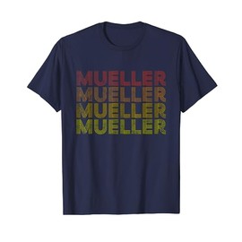 Mueller T-shirt, retro old time vintage distressed effect
