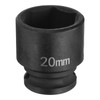 HARFINGTON Deep Impact Socket 3/8" Square Drive by 20mm Metric