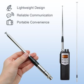 Telescopic 27Mhz CB Antenna 9-51 inches BNC Male Antenna Rod for Handheld Home CB Portable Radios Transceiver Walkie Talkies