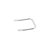 Luggage rack with abutment, long support bar, chrome-plated - for
