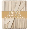 150 Pcs Craft Sticks Ice Cream Sticks, Borogo 6" x