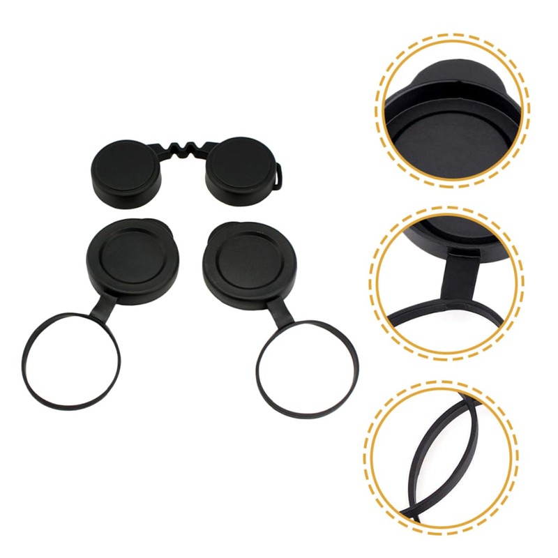 Operitacx 3 Sets Rubber Objective Lens Caps for Binoculars Scratch