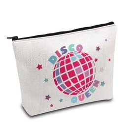 MAOFAED Retro Disco Queen Cosmetics Bag Music Lover Gift Dancing Queen Gift Bachelorette Party Gift For Women (disco queen)