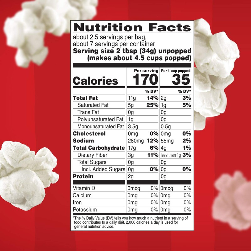 Orville Redenbacher's Old Fashioned Tender White Microwavable Popping Corn 3.28