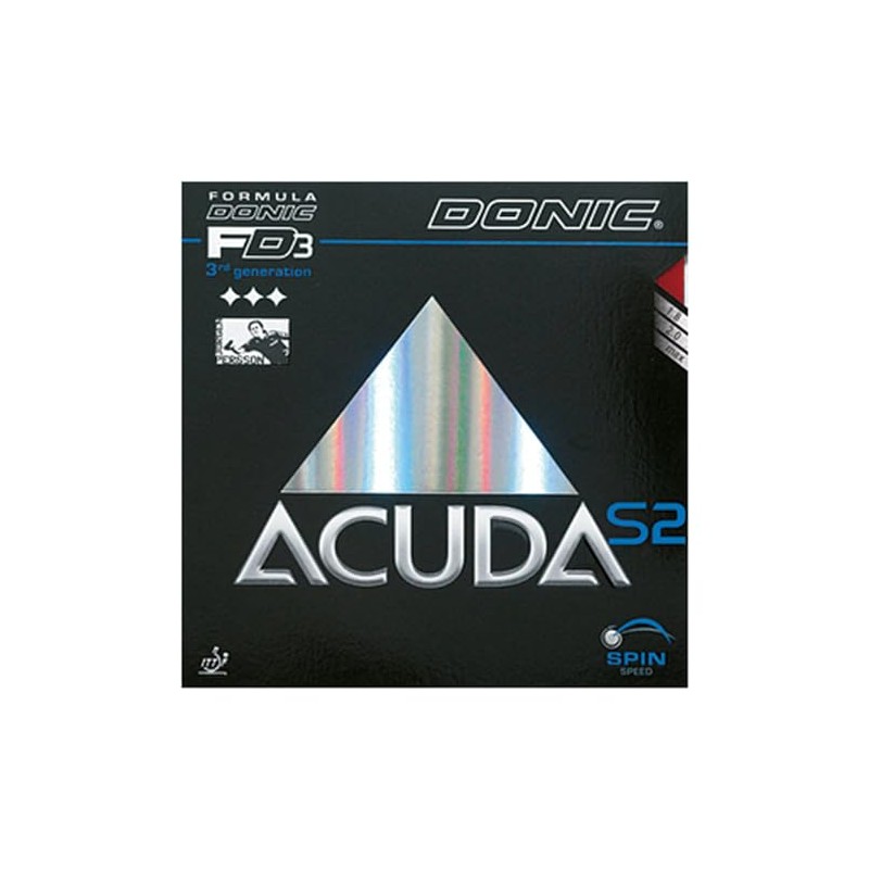 DONIC AL049 Table Tennis Aquada S2 Soft Rubber Back Red