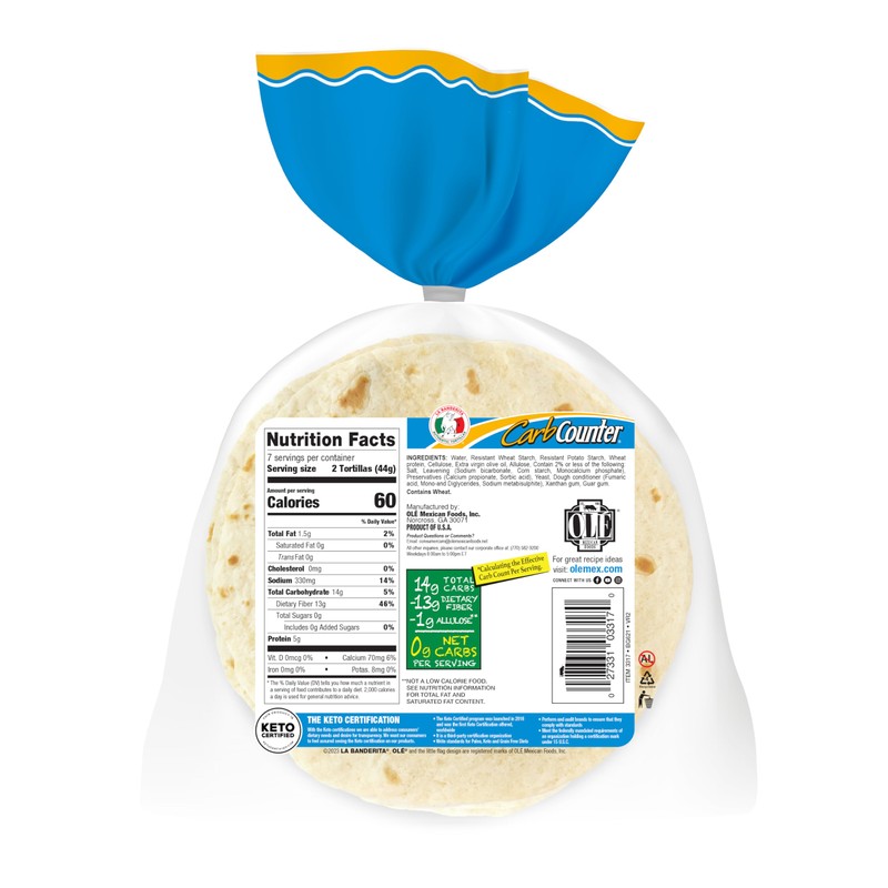 La Banderita Carb Counter® Street Taco | 4.5" Size Flour