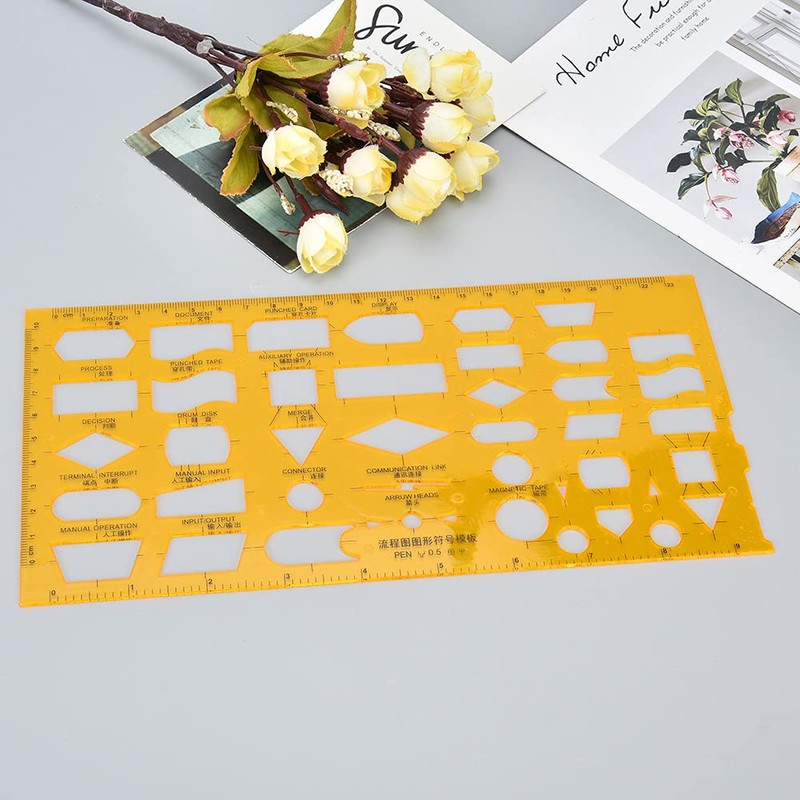 CYSFETENA High Quality Measuring Tool Measuring Stencils, Multifunctional Drawing Stencils,