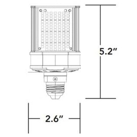 KastLite LED-8086E40-G4-20W Shoe Box/Wall Pack LED HID Retrofit - 4000K, 2800 Lumens, E26 Base- Thermal Management & Surge Protection, Easy Installation - UL Certified - 120-277V
