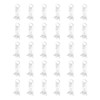 sourcing map 40pcs Cabinet Shelf Clips 5mm/0.2" Self-Locking Polycarbonate Plastic