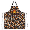Fire Cartoon Pattern Kitchen Apron With Pocket Anime Fire Gift
