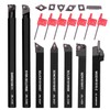Lathe Turning Tool Set, 10mm Shank 7 Pieces Carbide Turning