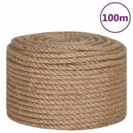 Rope 100% Jute 0.6" 3937", Hardware, Chain, Wire & Rope, Ropes & Hardware Cable, 91275