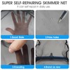 TidyMister Pool Skimmer Net with Self-Repair Fine Nylon Mesh Bag,