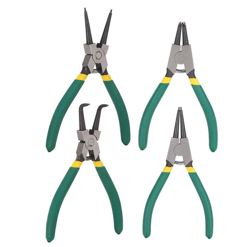 4Pcs Circlip Pliers Set Snap Ring Plier Mini Internal External